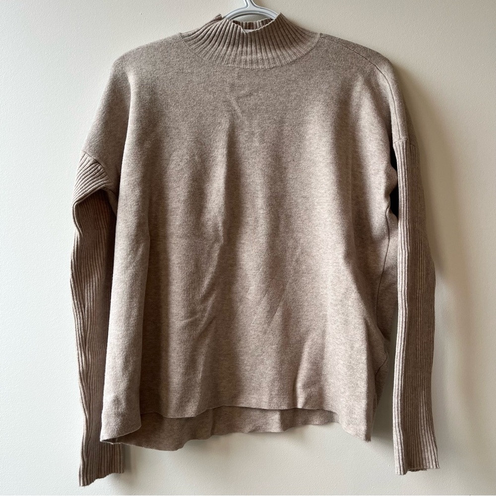 Tan mock neck sweater